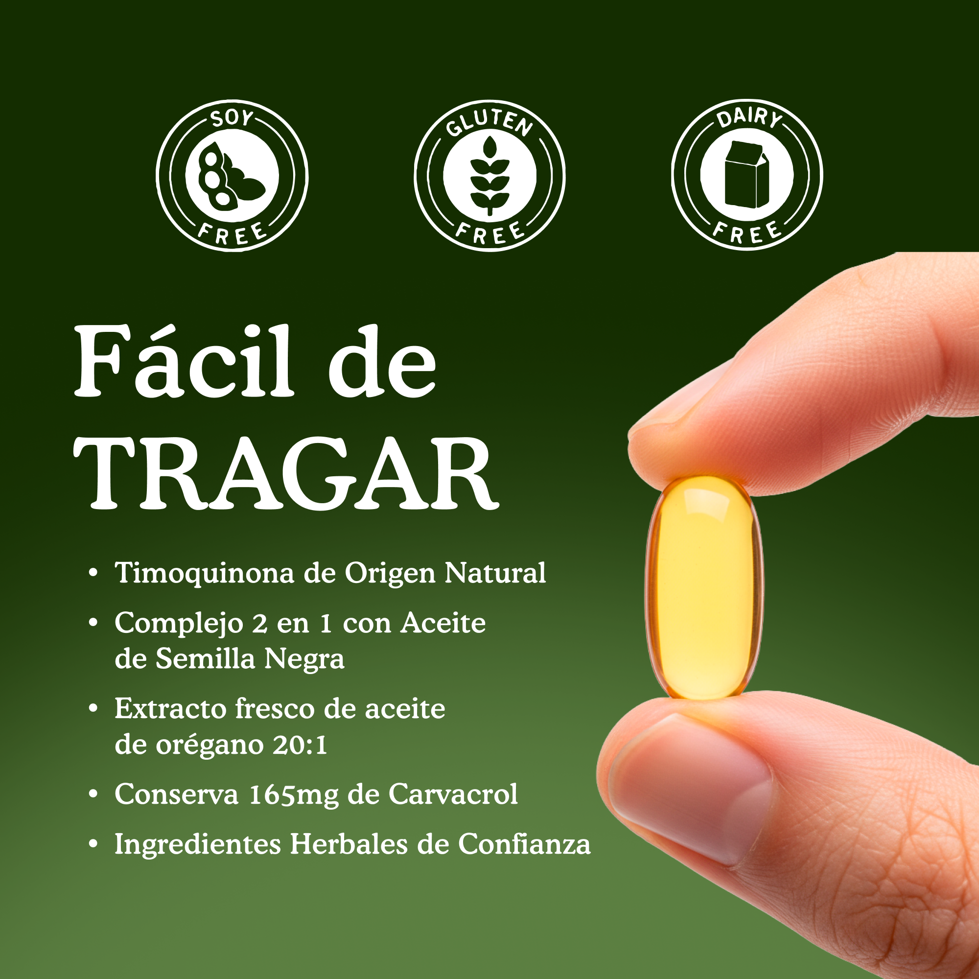 Aceite de Orégano con Aceite de Semilla Negra