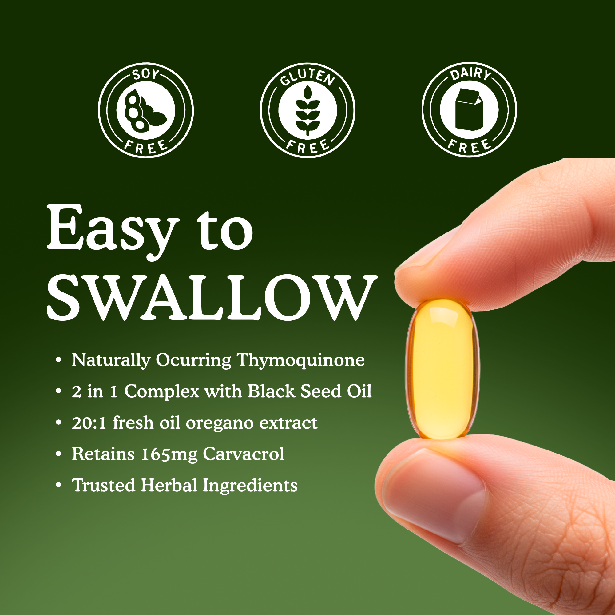 Oil of Oregano Softgels With Black Seed Oil