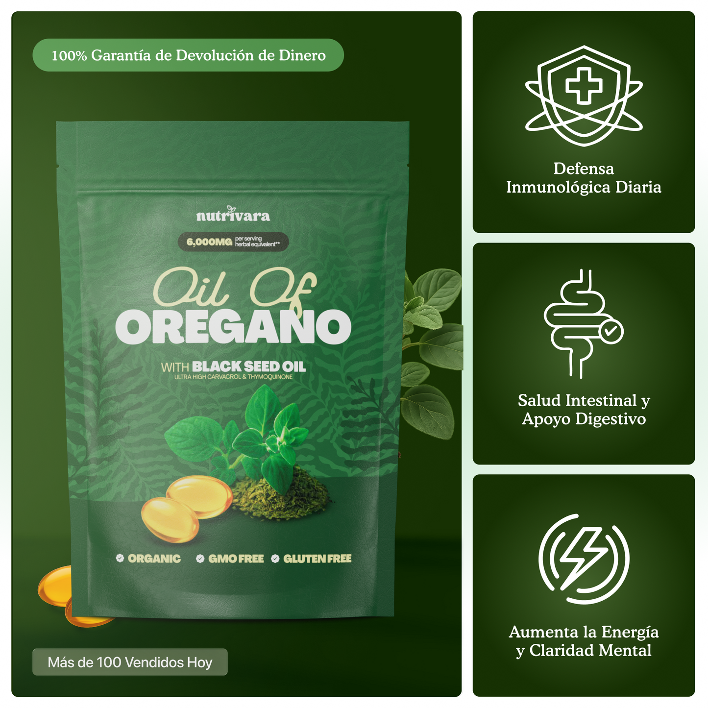 Aceite de Orégano + Aceite de Semilla Negra
