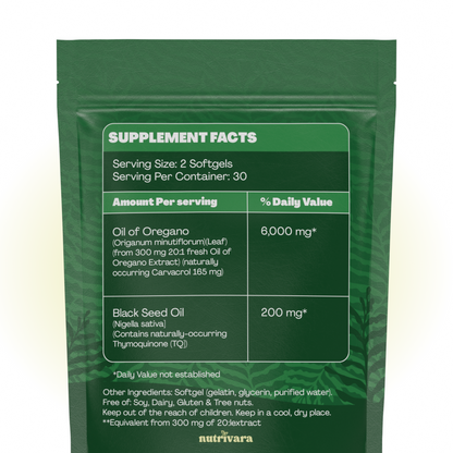 Oil of Oregano + Black Seed Oil