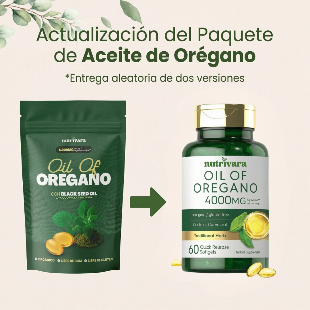 Aceite de Orégano con Aceite de Semilla Negra